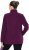 Ulla Popken Modular Fleece Zip Front Jacket Dark Cherry - Суичъри & cуичъри с качулка - 