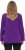 Ulla Popken Modular Fleece Zip Front Jacket Dark Plum - Суичъри & cуичъри с качулка - 