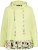 Ulla Popken Ruffle Hem A-line Fit Hooded Sweatshirt Lime Green - Суичъри & cуичъри с качулка - 