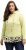 Ulla Popken Ruffle Hem A-line Fit Hooded Sweatshirt Lime Green - Суичъри & cуичъри с качулка - 