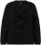 Ulla Popken Flock Print Long Sleeve Crew Neck Sweatshirt Black - Суичъри & cуичъри с качулка - 