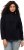 Ulla Popken Tonal Leopard Print Longline Zip-Up Sweatshirt Black - Суичъри & cуичъри с качулка - 
