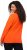 Ulla Popken Collared Long Sleeve Sweatshirt Tangerine - Суичъри & cуичъри с качулка - 