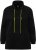 Ulla Popken GLOW Lettered Collared Sweatshirt Black - Суичъри & cуичъри с качулка - 