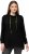 Ulla Popken GLOW Lettered Collared Sweatshirt Black - Суичъри & cуичъри с качулка - 