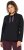 Ulla Popken Stand-Up Collar Long Sleeve Sweatshirt Black - Суичъри & cуичъри с качулка - 