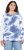 Ulla Popken Tie Dye Gathered Sweatshirt Atlantic Blue - Суичъри & cуичъри с качулка - 