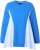 Ulla Popken Pinstripe Gore Long Sleeve Sweatshirt Peacock Blue - Суичъри & cуичъри с качулка - 