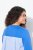 Ulla Popken Pinstripe Gore Long Sleeve Sweatshirt Peacock Blue - Суичъри & cуичъри с качулка - Уютни суитшърти, суичъри и плетива