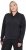 Ulla Popken Quick Drying College Collar Sweatshirt Black - Суичъри & cуичъри с качулка - 