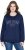 Ulla Popken NYC Embroidered Long Sleeve Sweatshirt Ink Blue - Суичъри & cуичъри с качулка - 
