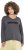 Ulla Popken Inspire Lettering V-Neck Sweatshirt Graphite Grey - Суичъри & cуичъри с качулка - 