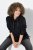 Ulla Popken Chain Fringe Smooth Fleece Sweatshirt Black - Суичъри & cуичъри с качулка - Уютни суитшърти, суичъри и плетива