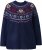 Ulla Popken Norwegian Style Christmas Sweater Blue - Суичъри & cуичъри с качулка - 
