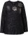Ulla Popken Metallic Print Extra Soft Christmas Sweatshirt Black - Суичъри & cуичъри с качулка - 