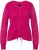 Ulla Popken Shaker Stitch Cropped Gathered Sweater Fuchsia Pink - Суичъри & cуичъри с качулка - 