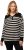 Ulla Popken Striped Troyer Collar Sweater Black - Суичъри & cуичъри с качулка - 