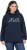 Ulla Popken HELLO Classic Fit Stand-Up Collar Sweatshirt Navy - Суичъри & cуичъри с качулка - 