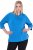 Ulla Popken Classic Fit with Side Slits 3/4 Sleeve Sweatshirt Royal Blue - Суичъри & cуичъри с качулка - 