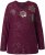 Ulla Popken Metallic Print Extra Soft Christmas Sweatshirt Dark Wine Red - Суичъри & cуичъри с качулка - 