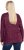 Ulla Popken Metallic Print Extra Soft Christmas Sweatshirt Dark Wine Red - Суичъри & cуичъри с качулка - 