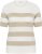 Kaffe Curve Lizzy Striped Pullover Chalk/Feather Grey Bold Stripe - Тениски - 