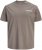 Jack & Jones Oscar T-Shirt Grey - Тениски с щампа - Тениски с щампа големи размери