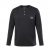 JP1880 T-Shirt Henley Long Sleeve Black TALL - МЪЖКО ОБЛЕКЛО MT-6XLT - дрехи за високи мъже