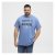 North Latitude Denim Printed Logo T-Shirt Dusty Blue - Тениски - мъжки тениски големи размери