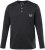 JP1880 T-Shirt Henley Long Sleeve Black TALL - МЪЖКО ОБЛЕКЛО MT-6XLT - дрехи за високи мъже