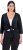 Ulla Popken Versatile Surplice Wrap Tie Hem Bolero Top Black - Тениски - 