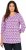 Ulla Popken Geometric Pattern 3/4 Sleeve Tee Amethyst - Печатни тениски за жени - 