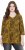 Ulla Popken Animal Print 3/4 Sleeve V-Neck Tee Neon Orange - Тениски - 