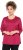 Ulla Popken Decorative Seam Short Sleeve Tee Red - Тениски - 