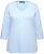 Ulla Popken Country Lettered 3/4 Sleeve Tee Soft Light Blue - Печатни тениски за жени - 