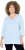 Ulla Popken Country Lettered 3/4 Sleeve Tee Soft Light Blue - Печатни тениски за жени - 