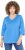 Ulla Popken Country Lettered 3/4 Sleeve Tee Teal Blue - Печатни тениски за жени - 