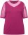 Ulla Popken Sequined Mesh Sleeve Blouse Aubergine - Тениски - 