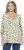 Ulla Popken Scribble Print Square Neck 3/4 Sleeve Tee Sage Green - Печатни тениски за жени - 