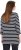 Ulla Popken Striped 3/4 Sleeve A-Line Tee Black - Тениски - 