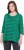 Ulla Popken Striped 3/4 Sleeve A-Line Tee Moss Green - Тениски - 