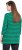 Ulla Popken Striped 3/4 Sleeve A-Line Tee Moss Green - Тениски - 