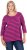Ulla Popken Striped 3/4 Sleeve A-Line Tee Berry - Ulla Popken - 