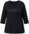 Ulla Popken SPRING Studded 3/4 Sleeve Tee Black - Тениски - 