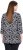 Ulla Popken Graphic Flower A-Line 3/4 Sleeve Tee Black - Тениски - 