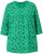 Ulla Popken Graphic Flower A-Line 3/4 Sleeve Tee Moss Green - Тениски - 