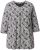 Ulla Popken Graphic Flower A-Line 3/4 Sleeve Tee Soft Light Blue - Тениски - 