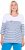 Ulla Popken Paper Boat Print 3/4 Sleeve Tee Snow White - Печатни тениски за жени - 