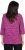 Ulla Popken Pleated Floral Print 3/4 Sleeve Tee Raspberry - Печатни тениски за жени - 