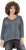 Ulla Popken 87 Applique Oversized Long Sleeve Tee Graphite Grey - Тениски - 